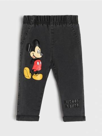 Джинси pull on Mickey Mouse - сірий