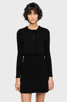 Женский черный кардиган Черный M Sandro SFPCA01279_Black