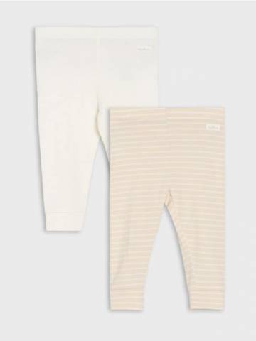 Легінси, 2 пари - кремовий