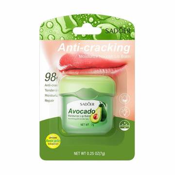 Увлажняющий бальзам для губ Sadoer Moisturize Lip Balm, Avocado, 7 г Увлажняющий бальзам для губ Sadoer Moisturize Lip Balm, Avocado, 7 г
