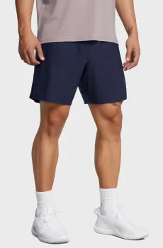 Мужские темно-синие шорты Tech Vent 7in Shorts Синий S Under Armour 1388645-410