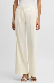 Женские белые льняные брюки Белый 32 HUGO 50537619;102