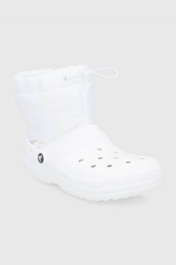 Зимние сапоги Crocs Classic Lined Neo Puff Boot цвет белый 206630 Зимние сапоги Crocs Classic Lined Neo Puff Boot цвет белый 206630