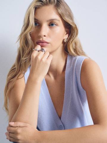 Mohito - Набір кілець - срібний - M