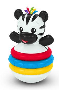 Детская игрушка-пирамидка Baby Einstein Stack & Wobble Zene, 13*8.18*7.9 см, от 3 месяцев (16709)