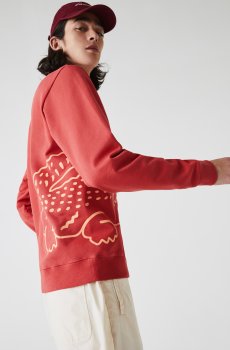 Lacoste толстовка чоловіча принт з крокодилом