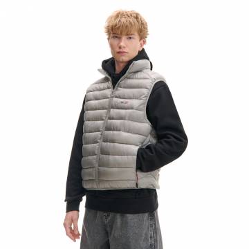 Cropp - Стьобаний жилет з коміром-стійкою - light grey Cropp - Стьобаний жилет з коміром-стійкою - light grey