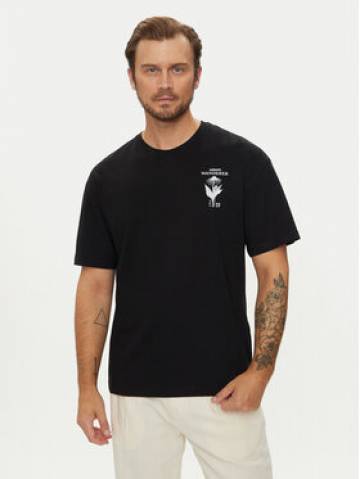 Jack&Jones Футболка Bradley 12264415 Чорний Relaxed Fit Jack&Jones Футболка Bradley 12264415 Чорний Relaxed Fit