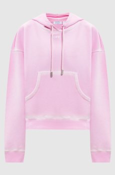 Розовый худи Spray с принтом логотипа