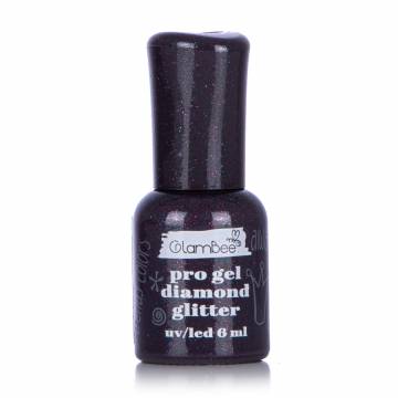 Гель-лак для ногтей GlamBee ProGel Diamond Glitter 123, 6 мл Гель-лак для ногтей GlamBee ProGel Diamond Glitter 123, 6 мл