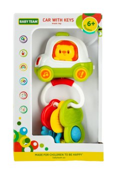 Музыкальная игрушка Baby Team Машинка с ключиками, от 6 месяцев (8657)