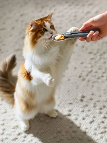 Дозатор корму для тварин - сірий Дозатор корму для тварин - сірий