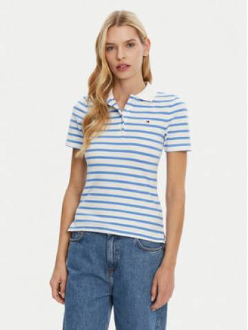 Tommy Hilfiger Поло 1985 WW0WW43225 Блакитний Slim Fit Tommy Hilfiger Поло 1985 WW0WW43225 Блакитний Slim Fit
