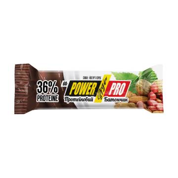 Протеиновый батончик Power Pro 36% Protein Цельный орех и йогурт, 60 г Протеиновый батончик Power Pro 36% Protein Цельный орех и йогурт, 60 г