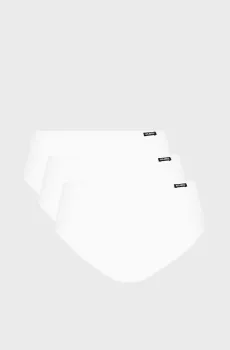 Женские белые трусики (3 шт) Белый XL Atlantic 3BLP-579