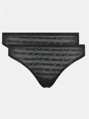 Emporio Armani Underwear Набір з 2 пар стрінгів 163333 3F204 00020 Чорний Emporio Armani Underwear Набір з 2 пар стрінгів 163333 3F204 00020 Чорний