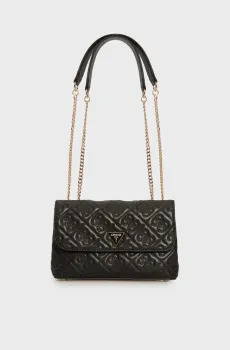 Женская черная сумка с узором ADELASIA Черный ONESIZE Guess HWQL9658210