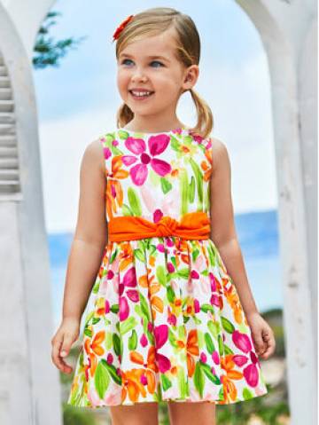 Mayoral Елегантне плаття 3919 Кольоровий Regular Fit Mayoral Елегантне плаття 3919 Кольоровий Regular Fit
