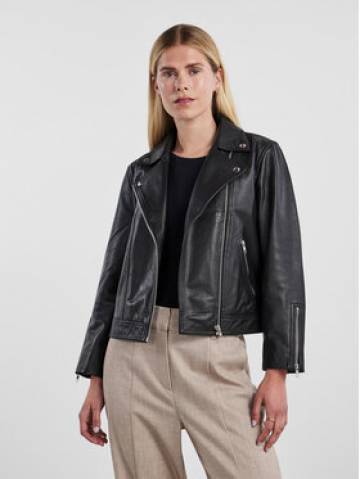 YAS Шкіряна куртка 26031785 Чорний Regular Fit YAS Шкіряна куртка 26031785 Чорний Regular Fit