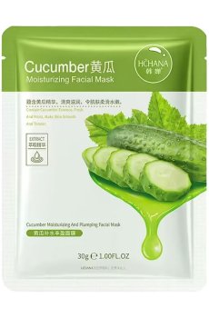 Увлажняющая тканевая маска для лица Hchana Cucumber Moisturizing Facial Mask, 30 г