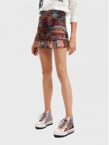 Desigual Cпідниця-міні Bora 22WWFK03 Кольоровий Slim Fit Desigual Cпідниця-міні Bora 22WWFK03 Кольоровий Slim Fit