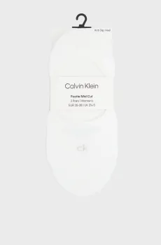 Женские белые следы (3 пары) FOOTIE MC Белый 39-42 Calvin Klein 701234370