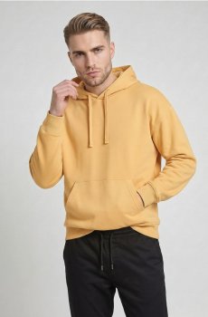 Кофта comfort fit з капюшоном з домішкою бавовни - пшеничний