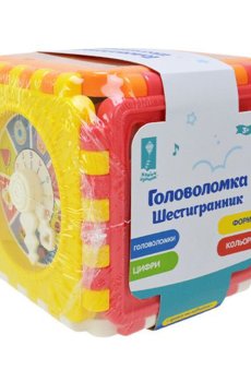 Игрушка логика-сортер Країна Іграшок Головоломка Шестигранник, от 3 лет, 13.5*13.5*13.5 см (PL-724-19)