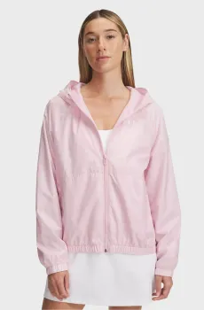 Женская розовая ветровка UA Rival Sport Windbreak Jkt Розовый L Under Armour 1382698-647