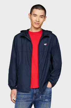 Мужская темно-синяя ветровка TJM LW CHICAGO JACKET EXT Синий S Tommy Jeans DM0DM20204