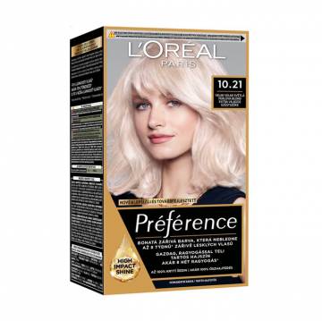Стойкая краска для волос LOreal Paris Preference 10.21, 174 мл Стойкая краска для волос LOreal Paris Preference 10.21, 174 мл