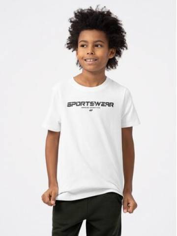 4F Футболка 4FJAW23TTSHM0797 Білий Regular Fit 4F Футболка 4FJAW23TTSHM0797 Білий Regular Fit