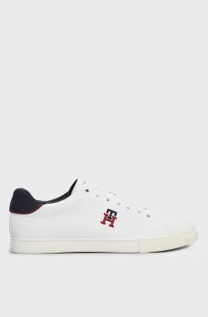 Мужские белые сникерcы CORE VULC VARSITY MONOGRAM Белый 44 Tommy Hilfiger FM0FM04350