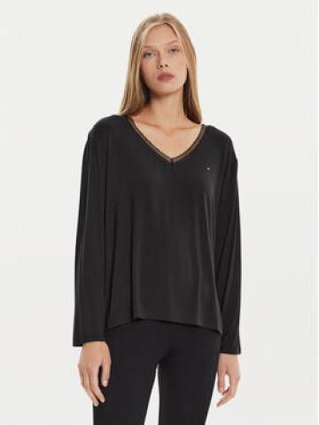 Tommy Hilfiger Блузка UW0UW05568 Чорний Regular Fit
