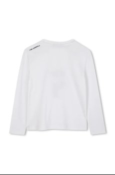 Хлопковый детский лонгслив Karl Lagerfeld