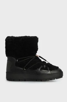 Женские черные луноходы TOMMY TEDDY SNOWBOOT Черный 38 Tommy Hilfiger FW0FW07505