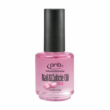 Масло по уходу за ногтями и кутикулой PNB Nail & Cuticle Oil Rose с ароматом розы, 15 мл Масло по уходу за ногтями и кутикулой PNB Nail & Cuticle Oil Rose с ароматом розы, 15 мл