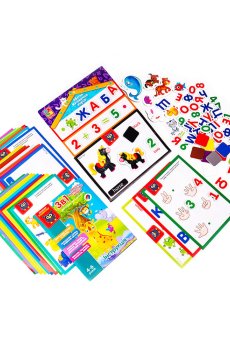 Игра с магнитной доской Vladi Toys 3в1 Алфавит, Математика, English, на украинском языке, от 4 лет (VT5412-04)
