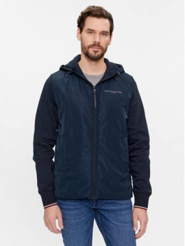 Tommy Hilfiger Світшот Mix Media MW0MW34253 Cиній Regular Fit Tommy Hilfiger Світшот Mix Media MW0MW34253 Cиній Regular Fit