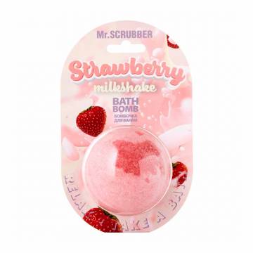 Бомба для ванны Mr.Scrubber Strawberry Milkshake Bath Bomb, 200 г Бомба для ванны Mr.Scrubber Strawberry Milkshake Bath Bomb, 200 г