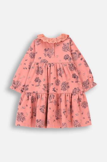 Детское хлопковое платье Coccodrillo цвет розовый mini расклешённое FLOWERS GIRL NEWBORN Детское хлопковое платье Coccodrillo цвет розовый mini расклешённое FLOWERS GIRL NEWBORN