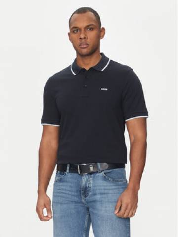 BOSS Поло Parlay 190 50494697 Cиній Regular Fit BOSS Поло Parlay 190 50494697 Cиній Regular Fit