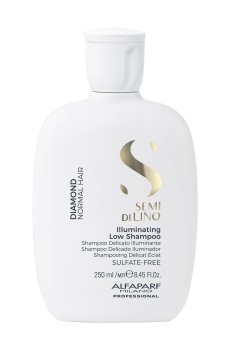 Шампунь для волос с микрокристаллами AlfaParf Semi Di Lino Diamond Illuminating Low Shampoo, 250 мл