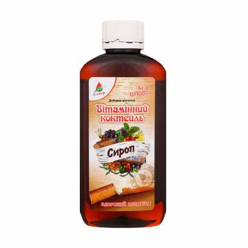 Витаминный коктейль Эликсир Vitamin Cocktail, фитосироп, 200 мл Витаминный коктейль Эликсир Vitamin Cocktail, фитосироп, 200 мл