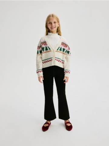Reserved - Джинси high waist flare - чорний - 719CL-99J Reserved - Джинси high waist flare - чорний - 719CL-99J