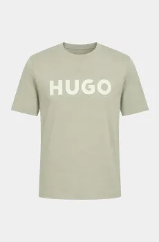Мужская зелёная футболка Зеленый L HUGO 13587