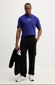 Хлопковая футболка EA7 Emporio Armani