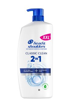 Шампунь и бальзам-ополаскиватель для волос 2 в 1 Head & Shoulders Classic Clean Основной уход, против перхоти, 800 мл