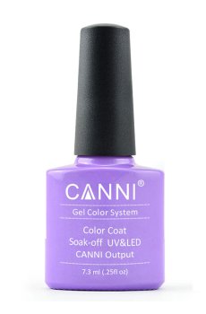 Уценка! Гель-лак для ногтей Canni Gel Color System Color Coat Soak-off UV&LED 226 Светлый лиловый с шиммером, 7.3 мл