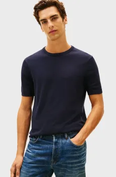 Мужская темно-синяя футболка ESSENTIAL Синий XL Tommy Hilfiger MW0MW41950